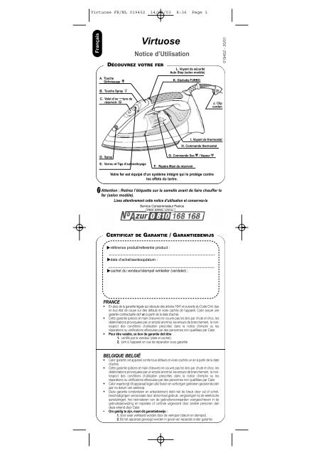 Virtuose FR/NL 019452 - Calor