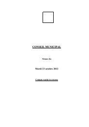 Compte-rendu in extenso du Conseil municipal du 23 octobre 2012