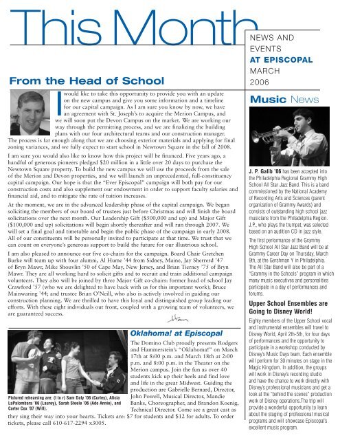 7680 ThisMonth March.indd - Episcopal Academy