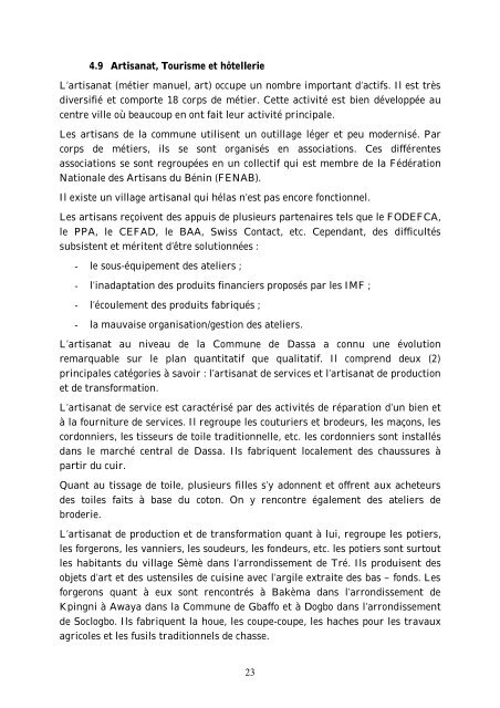 Monographie de la commune de Dassa-Zoumè - Association ...