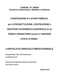 3) Capitolato Speciale prestazionale - Comune di Rimini