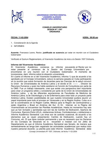 SesiÃ³n - Universidad Centroccidental Lisandro Alvarado