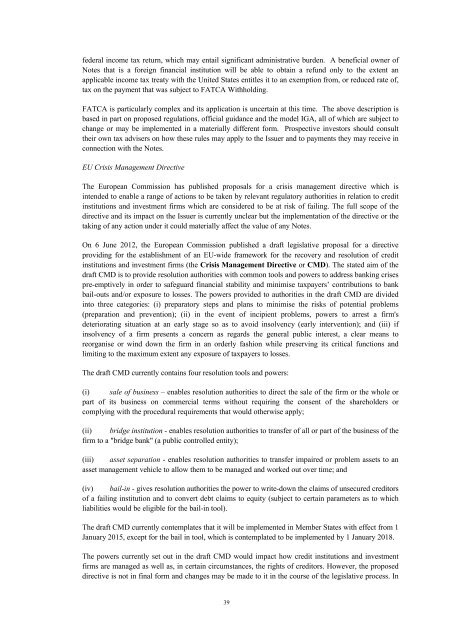HSBC France â¬ 20,000,000,000 Euro Medium Term Note Programme