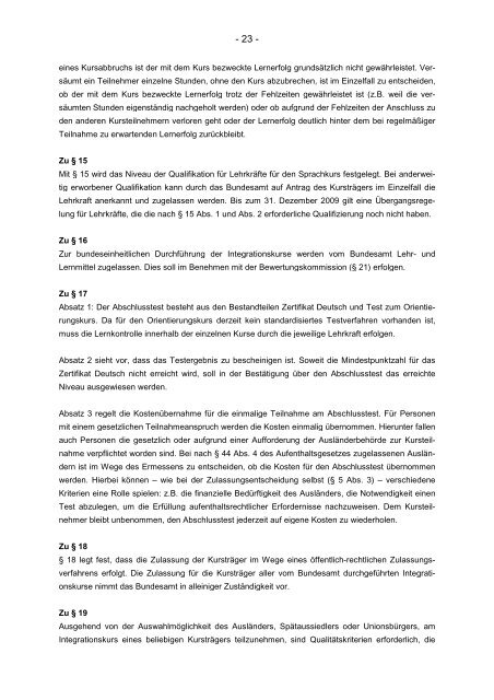 Integrationskursverordnung (pdf-Datei) - Netzwerk Weiterbildung