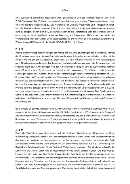 Integrationskursverordnung (pdf-Datei) - Netzwerk Weiterbildung
