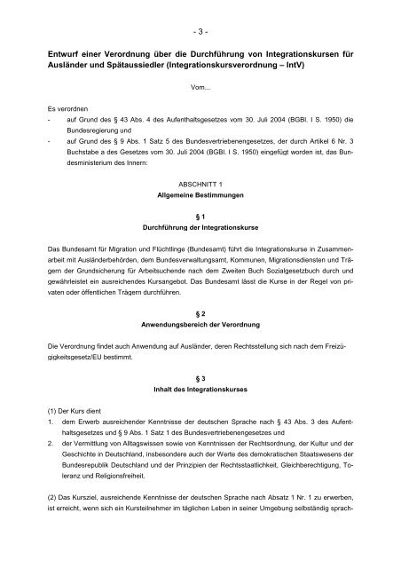 Integrationskursverordnung (pdf-Datei) - Netzwerk Weiterbildung