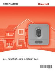 HZ221 Installation Manual - Honeywell