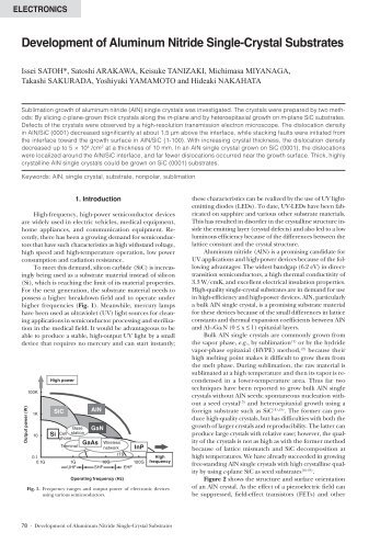 Development of Aluminum Nitride Single-Crystal Substrates