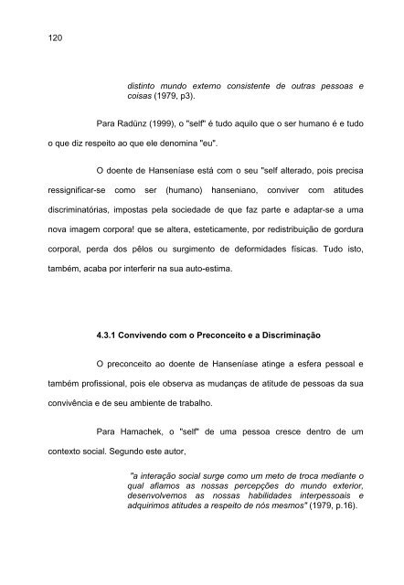 o mundo da vida do ser hanseniano - Instituto Lauro de Souza Lima