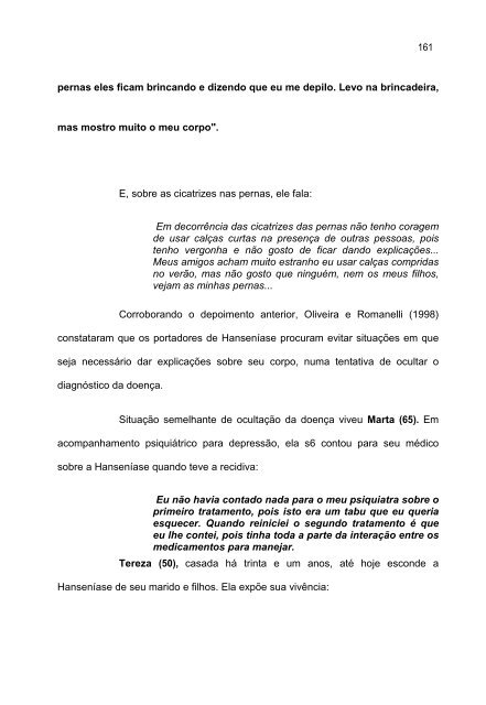 o mundo da vida do ser hanseniano - Instituto Lauro de Souza Lima