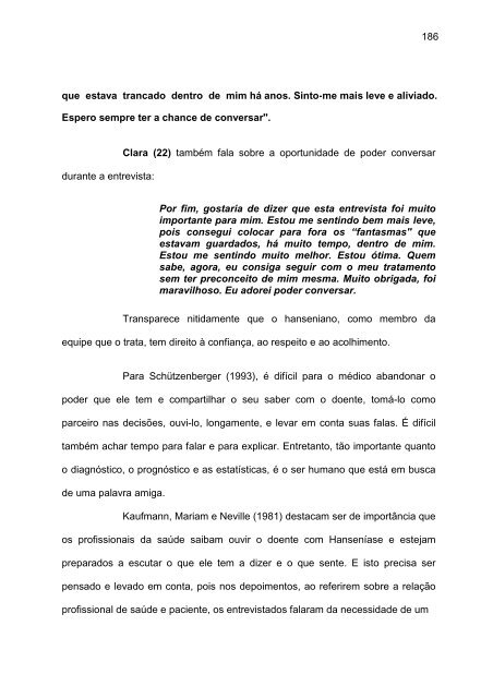 o mundo da vida do ser hanseniano - Instituto Lauro de Souza Lima