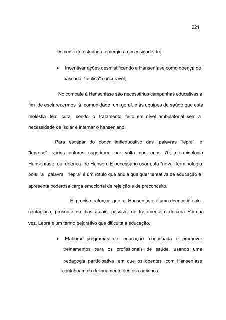 o mundo da vida do ser hanseniano - Instituto Lauro de Souza Lima