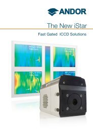 iStar ICCD Brochure - Andor Technology