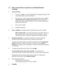 1.2 Observational Study; Experiments, and Simple Random Sampling: