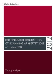 koronararteriografi og ct-scanning af hjertet 2008 - Statens Serum ...