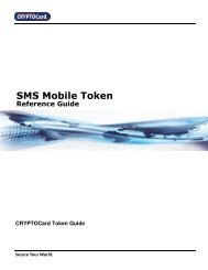 SMS Mobile Token Guide - SafeNet
