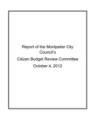 Report of the Montpelier City Council's Citizen Budget Review ...