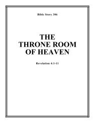 THE THRONE ROOM OF HEAVEN - Calvary Curriculum