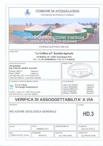 realizzione impianto di produzione energia rinnovabile da biogas