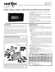 CUB2LU/Q Data Sheet/Manual - Red Lion Controls