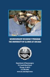 Neurosurgery Residency Program at the University of Illinois