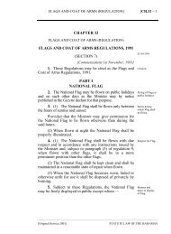 Flags and Coat of Arms Regulations - The Bahamas Laws On-Line