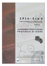 Volume 9. Aggiornamento progetto Spin - Provincia di Siena