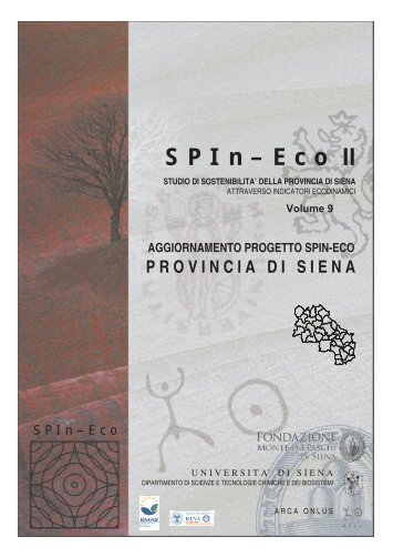 Volume 9. Aggiornamento progetto Spin - Provincia di Siena