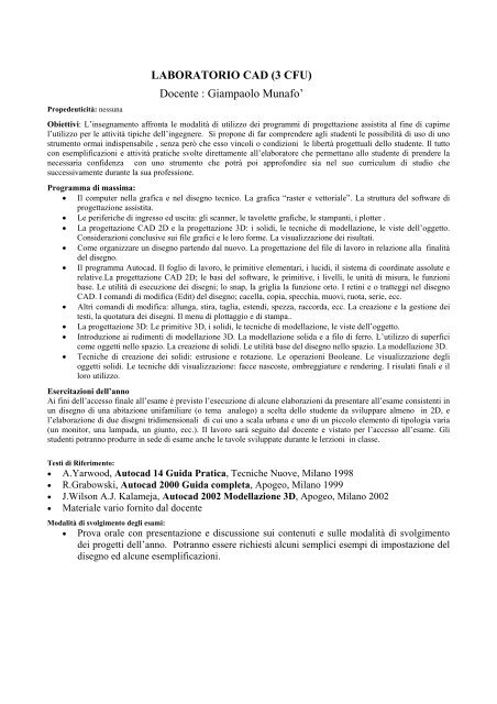 ingegneria civile, dell'ambiente e del territorio - Dipartimento di ...