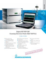 Digital HF/VHF/UHF Scanning Direction Finder ... - Rohde & Schwarz