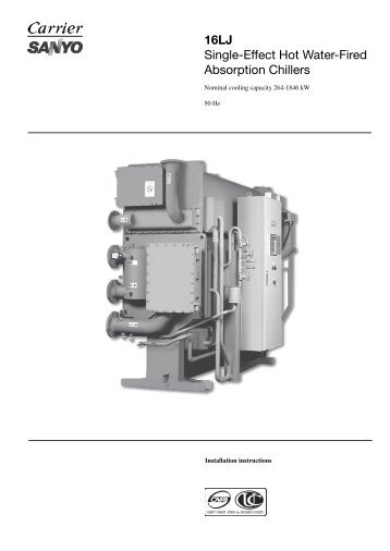 16LJ Single-Effect Hot Water-Fired Absorption Chillers