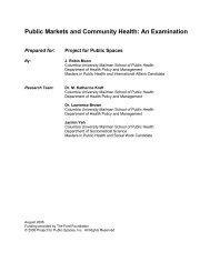 Public Markets and Community Health: An Examination - Project for ...