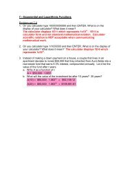 7 â Exponential and Logarithmic Functions Problem set 7-0 1. On ...