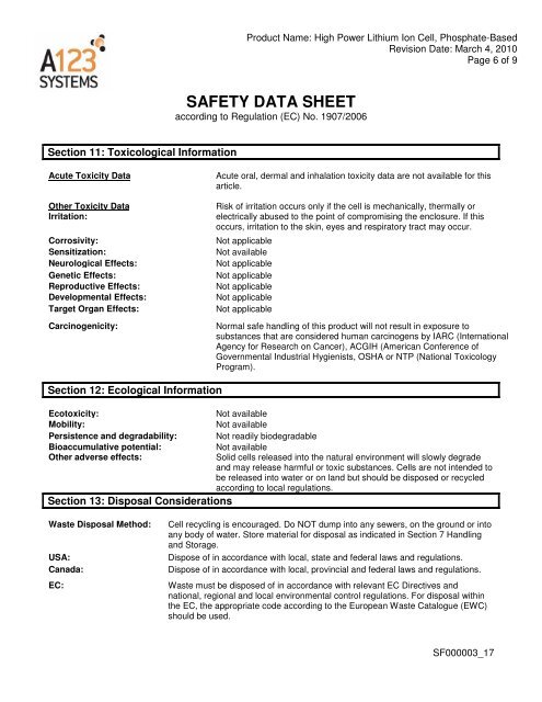 SAFETY DATA SHEET - Air Techniques, Inc.