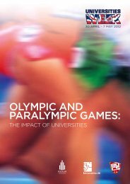 Olympic and paralympic Games: THE IMPACT OF ... - Universities UK