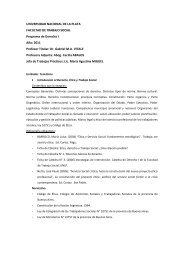 Propuesta PedagÃ³gica DS I 2011 - Facultad de Trabajo Social