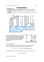 Die Bernoulli- Gleichung