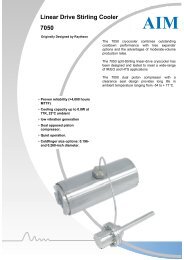 Linear Drive Stirling Cooler 7050 - AIM Infrarot-Module GmbH