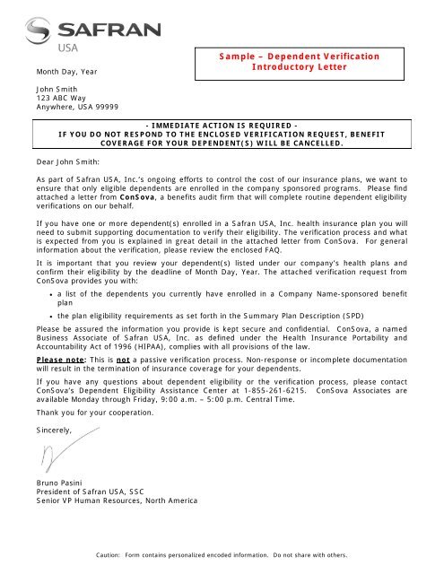 Safran USA, Inc. Sample Initial Letter.pdf - ConSova