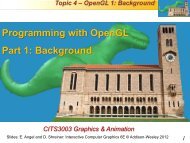 Programming with OpenGL Part 1: Background - Undergraduate