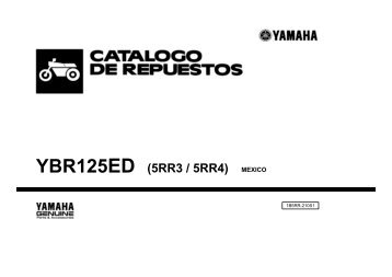 YBR125ED (5RR3 / 5RR4) MEXICO - Yamaha Motor de MÃƒÂ©xico