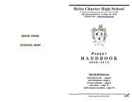 2009-10 Parent Handbook - Helix Parent-Teacher-Student ...
