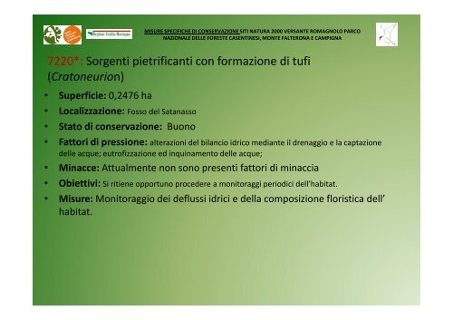 Minacce - Parco Nazionale delle Foreste Casentinesi