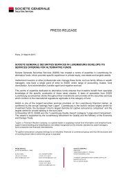 societe generale securities services in luxembourg develops its ...