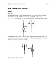 NYB problem set 6 answers - John Abbott College