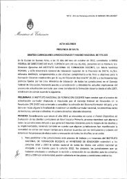 Acta Acuerdo Salta - Minisitios del Ministerio de EducaciÃ³n