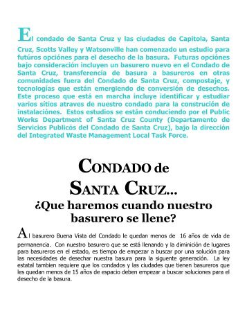 CONDADO de SANTA CRUZ... - Public Works Home Page