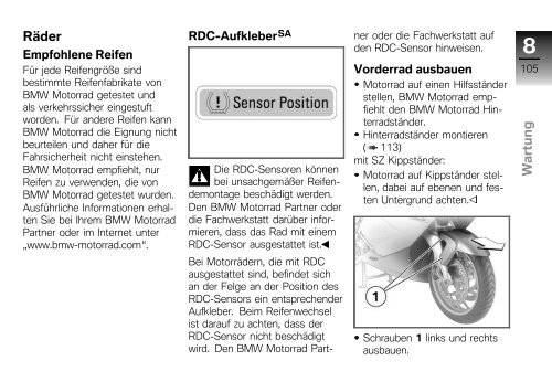 Bedienungsanleitung K 1200 S - BMW-K-Forum.de