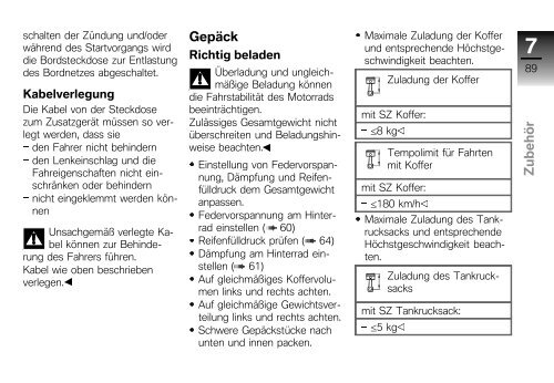 Bedienungsanleitung K 1200 S - BMW-K-Forum.de