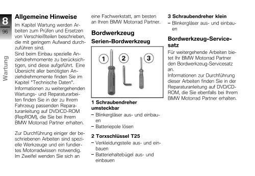 Bedienungsanleitung K 1200 S - BMW-K-Forum.de